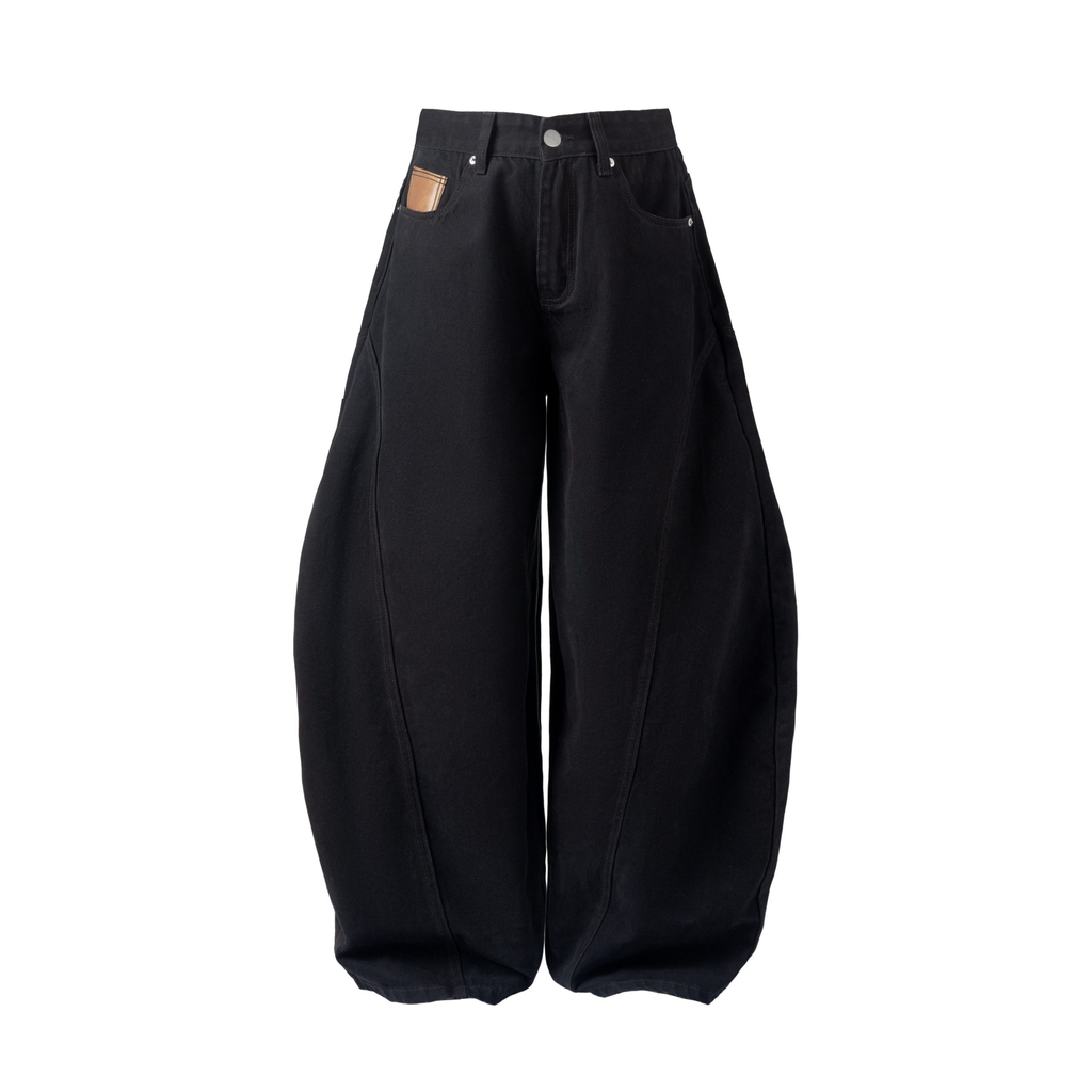 LEATHER POCKET PANTS
