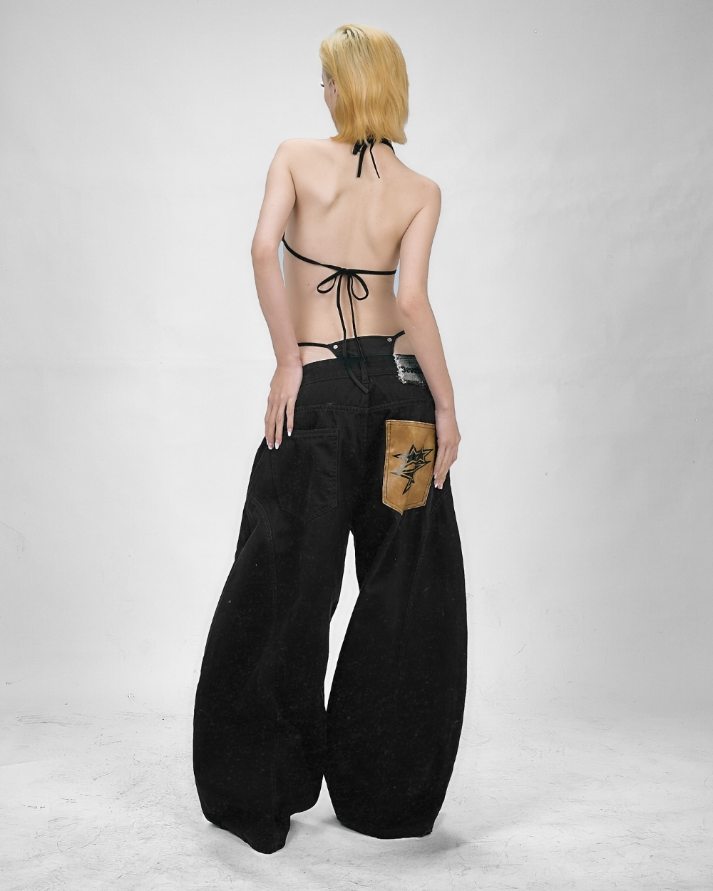 LEATHER POCKET PANTS