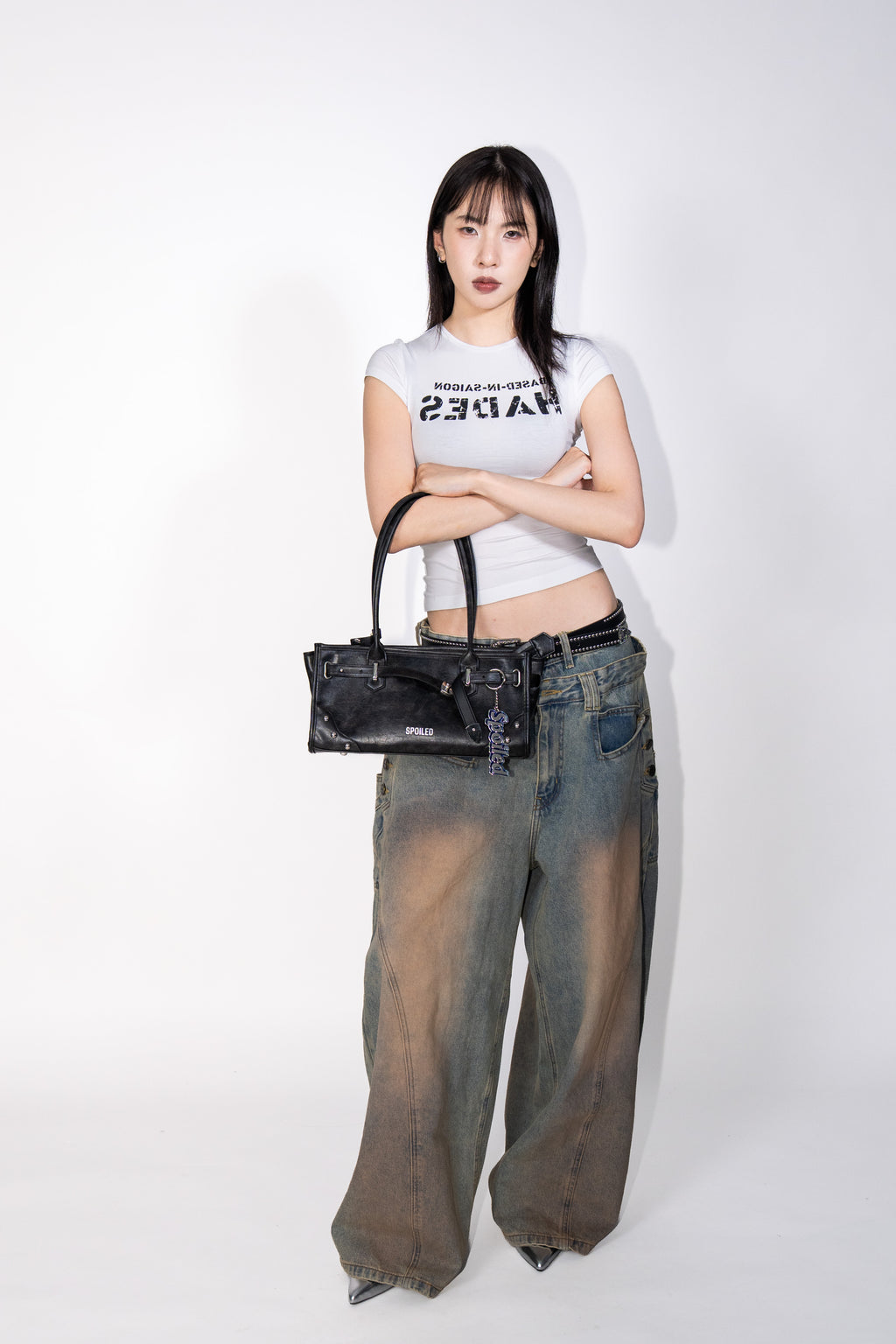 BUCKLE HANDLE BAG
