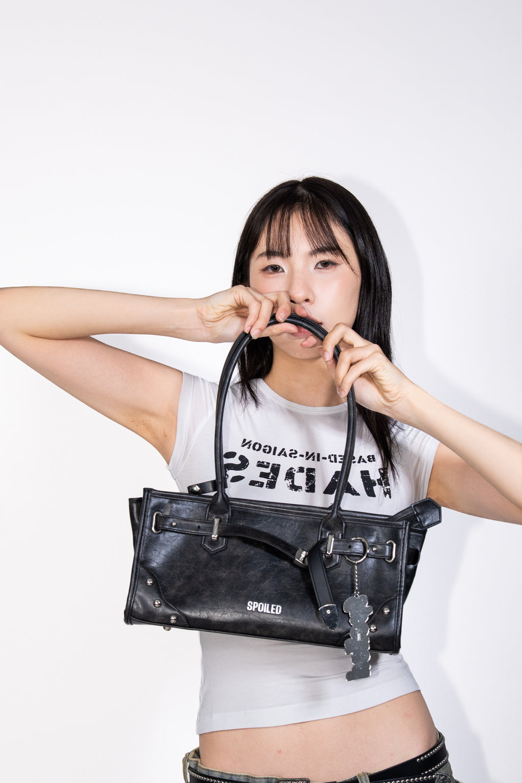 BUCKLE HANDLE BAG